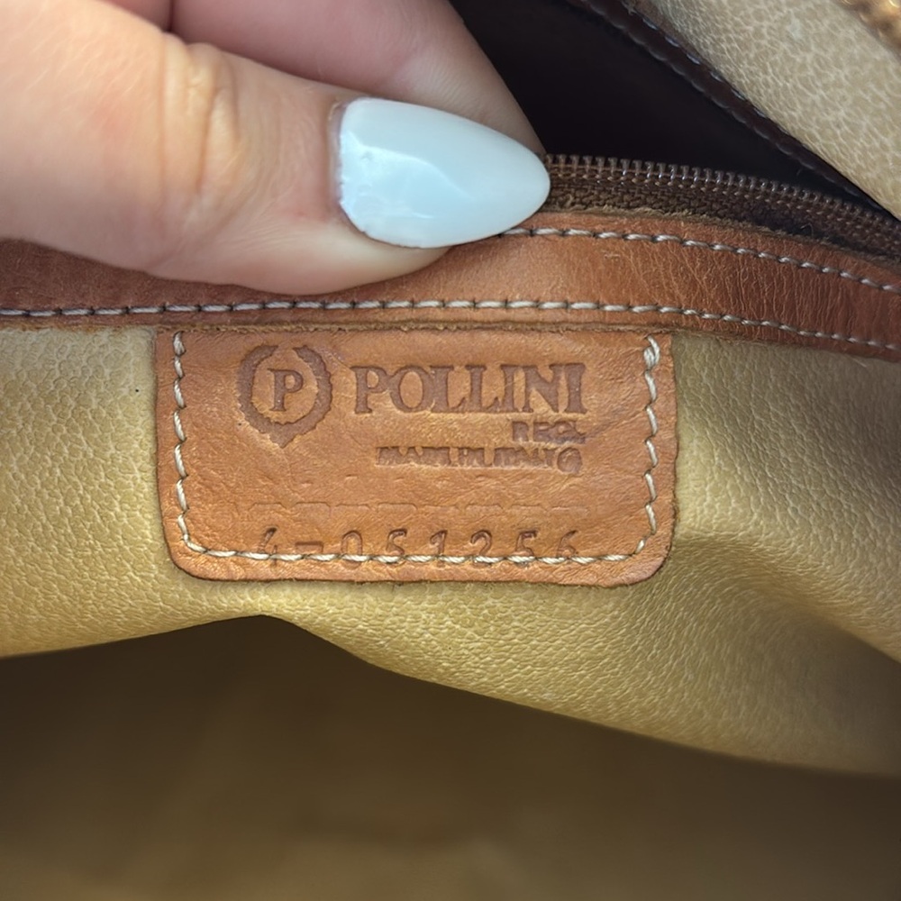 Pollini Handbag in Cream and Tan - Picture 10 of 11